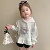 Suéter con Capucha Ropa de Primavera para Niñas 2025 Nueva Camisa Base Estilo Western para Niños Ropa Linda de Primavera y Otoño para Bebé
