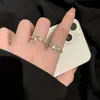Anillo de Saturno Gota de Agua para Mujer, Moda Geométrica, Simple y Elegante, Nuevo Estilo Popular, Anillo Abierto Ajustable, Anillo Único para Dedo Índice