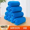 Pacote com 100 Coberturas de Sapato Não Tecido Descartáveis Espessadas Antiderrapantes para Pés Domésticas Resistentes à Sujeira Resistentes ao Desgaste Cobertura de Sapato para Piso sem Limpeza