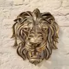 Arte de Parede Cabeça de Leão Transfronteiriça Nova Escultura de Metal Cabeça de Leão