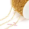 Acero Inoxidable Hueco Corazón de Melocotón Cadena Ovalada Forma de Calabaza Cadena DIY Pulsera de Moda Accesorios de Joyería Cadena Venta al por Mayor Transfronteriza