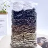 Elástico de Cabelo Scrunchie Básico Novo Estilo Duas Cores, Elástico de Cabelo Scrunchie de Cor Única, Elástico de Cabelo na Cor Milk Tea Embalado em Cartão, Loja de 2 Yuan