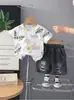 Conjunto de Verano Transfronterizo de Comercio Exterior para Niños 2025 Nuevo Elegante de Moda Ropa de Verano para Niños Conjunto de Mezclilla de Manga Corta para Niños