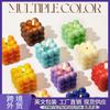 Vela de Aromaterapia Cubo de Rubik SADOER Celebrando Fiesta Navideña Color Vela de Cumpleaños Comercio Exterior Transfronterizo Venta al por Mayor