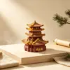 Jingdezhen Longzhuge Ornaments de Resina Artesanato Decorativo Estatuetas Ponto Turístico Vendedor de Rua Fonte DIY Acessórios de Roda da Fortuna