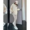 Pantalones de Algodón Grueso Talla Grande para Mujeres de Otoño Invierno Cintura Alta Ropa Exterior Adelgazantes Pierna Pequeña Leggings Pantalones Base de Terciopelo Largo Pantalones de Otoño