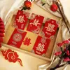 Especial Boda Bloqueo de Puerta Recogida del Novio Bolsa de Sobres Rojos de Cien Yuan Suministros para Celebración de Boda Mini Sobres Rojos Sobres de Dinero de la Suerte con Personajes Creativos Personalizados