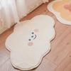 Bonita alfombra de dibujos animados, antideslizante para el hogar, para la entrada del baño, absorbente, de imitación de cachemira, venta al por mayor