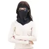 Mascarilla de Hielo de Seda con Protección Solar para Mujer, Mascarilla de Verano Fina y Transpirable con Protección para el Cuello, Mascarilla Facial Integrada para Conducir y Ciclismo, Protección UV