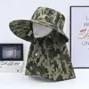 Chapéu Xale de Camuflagem com Aba Larga Masculino Primavera e Verão Proteção Solar Chapéu de Sol com Aba Larga Chapéu de Aba Larga para Pesca ao Ar Livre Chapéu de Chá