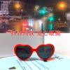 Gafas de efecto amor Celebridad de Internet TikTok mismo estilo confesión nocturna corazón de melocotón en forma de corazón luz en forma de corazón que cambia de color feliz cumpleaños