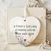 Bestseller transfronterizo Decoración de Amistad en Forma de Corazón Adorno de amistad acrílico 2D
