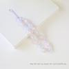 Cordão de Pulso para Celular com Pingente de Flor de Cristal Colorido Anti-Queda Estilo Fresco e Doce