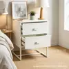Producto Nuevo en Stock: Gabinete de Almacenamiento de Madera Maciza Estilo Ins, Gabinete de Noche de Mimbre para Dormitorio, Gabinete Pequeño de Almacenamiento, Gabinete de Almacenamiento, Organizador