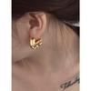 152 Pendientes Metálicos Brillantes de Forma Geométrica Estilo Europeo y Americano Diseño Plisado con Características Únicas de Moda Ropa de Trabajo Puede D6-11