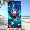 Fabricante de Tela Estampada Amazon Transfronterizo Hecho a Medida Microfibra Toalla de Baño Grande, Toalla de Playa Personalizada con Pedido Mínimo de Una Pieza
