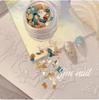 Película de mica de colores mixtos para decoración de uñas japonesa, fragmentos irregulares ultrafinos, tiras brillantes, material para uñas, joyería
