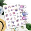 Pegatinas de uñas de flores nuevas transfronterizas tulipán flor pegatinas de uñas adhesivas pegatinas de uñas lote mixto uñas