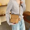 Nova bolsa de ombro estilosa feminina, bolsa transversal urbana simples, bolsa quadrada pequena e estilosa, estilo coreano, bolsa feminina
