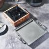Plancha de Hierro Rayada Placa para Asar Horno Placa para Barbacoa Placa de Aluminio para Barbacoa Horno de Alcohol Restaurante Temático Té Verde Pollo Asado Belle Ye Barbacoa