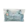 Saco de embalagem para beleza sem alças atacado com furo saco auto-selante plástico pe logo transparente impresso em estoque saco com zíper para lingerie