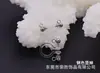 Clipe de orelha popular japonês e coreano de resina hipoalergênica em forma de U, pino de metal DIY, furo de cabeça dupla com clipe de orelha para pendurar, sem furo