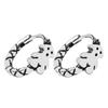 Clip para Oreja de Plata Esterlina S925 Aretes de Oso Retro Estilo Coreano Joyería Elegante Anillo de Hueso para la Oreja Moderno Accesorios de Moda Versátiles para Mujeres