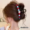 Pinza para el Cabello Grande Color Café Estilo Coreano para Cabello Grueso, Pinza de Tiburón Completa para la Parte Posterior de la Cabeza, Pinza de Lujo de Alta Gama al por Mayor
