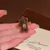 Anillo Abierto de Oso Marrón Lindo para Mujer 2025 Nuevo Popular Anillo Apilable Extraño y Raro Anillo para Dedo Índice de Otoño e Invierno