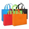 Bolsas de Tecido Não Tecido em Estoque para Publicidade e Compras, Sacolas Portáteis para Instituições de Treinamento, Sacolas 3D Prensadas a Quente com Logo
