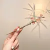 Horquilla de Ébano para Mujer con un Toque Fresco y Elegante, Horquilla de Flor de Magnolia, Accesorio para el Cabello de Estilo Tradicional para Peinados Recogidos Diarios