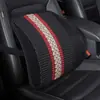 Soporte lumbar para máquina soporte lumbar de verano soporte lumbar para coche soporte lumbar de verano para coche soporte lumbar tejido a mano de imitación [Seda de Hielo/Negro]]