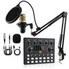 Microfone Condensador Bm800 Placa de Som para Celular V8Stk Equipamento para Podcast Gravação em Computador Conjunto Completo para Transmissão ao Vivo V10