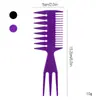 Pente Plástico Retro Três em Um Venda Quente Transfronteiriça Pente para Salão de Beleza Pente de Três Dentes Multifuncional em Estoque