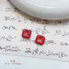 Cuentas de Cristal Doméstico Coloridas Checas Cuadradas Fuegos Artificiales Dorados Cadena para Teléfono Móvil Cuentas Pulsera DIY Material para Joyería Accesorios