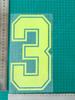 Marco Verde Adulto Artículos B Estampado de Número y Letra en Jersey Mapa de Transferencia Térmica Jersey Suministros para Jersey