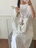 Bolso de mujer transfronterizo, bolso de hombro de lona de gran capacidad, nuevo bolso casual para el antebrazo Henggeng, bolso tipo tote moderno y ligero para la clase