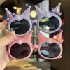 Gafas de Sol para Niñas Pequeñas Princesas, Gafas de Sol para Niños, Accesorios para Fotos Temáticos de Kuromi, Gafas de Dibujos Animados con Protección Solar, Lindas