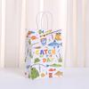 Bolsa de pesca de dibujos animados bolsa de regalo impresa bolsa de papel kraft al por mayor bolsa de compras bolsa para llevar