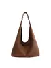 2026 Nuevo Bolso de Hombro de Cuero Suave Estilo Retro de Nicho para Mujer, Bolso Tote de Gran Capacidad para el Trabajo, Bolso de Axila Versátil a la Moda