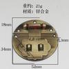 Fornecimento de fábrica fivela de caixa de cobre antigo fivela de bloqueio simples fivela de madeira de cânfora chinesa fivela de caixa de couro oficial acessórios de hardware vintage