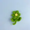 Acessórios para Roupas Infantis de Algodão Leite de 4 Fios, Flores de Tricô Florais, Roupas, Brinquedos, Flores de Tricô, Joias Artesanais