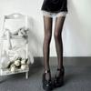 Meia-calça de Seda Vermelha Desejo Puro Pequeno Amor Meia-calça de Seda Preta Estilo Spice Girls Japonesas Meia-calça de Seda Ultra-fina Cor da Pele com Bolinhas Pretas