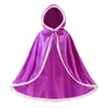 Capa de la Princesa Elsa de Frozen Capa de Princesa con Capucha de Terciopelo Disfraz para Actuación Navideña en Escenario Cosplay
