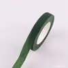 Cinta Artesanal Verde DIY Cinta de Tela Verde Cinta Floral Flor de Media Flor de Seda Flor Hecha a Mano Material de Embalaje