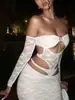 Top de encaje puro y sexy con diseño de cuello en V para mujer en verano, body ajustado de una pieza con diseño calado para la playa