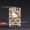 Nuevo Hello Kitty Dibujo Animado Lindo Hello Kitty Carcasa de Hierro Rueda de Amolado de Metal Encendedor a Prueba de Viento Venta al por Mayor Regalo
