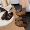 Otoño 2026 Nuevos Zapatos Planos Mary Jane Redondos de Doble Hebilla para Mujer Tacón Plano Cuadrado Corte Bajo Versátiles Casuales para Mujer