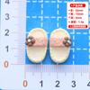 Nuevo par de pantuflas pegamento crema paquete de material para carcasa de teléfono móvil DIY pasador broche sonido vibrante joyería de resina para influencers