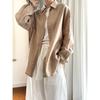 Camisa de Ramio Casual de Estilo Coreano Nueva de Verano, Ligera, Transpirable, Holgada y Cómoda, Top Casual para Mujer